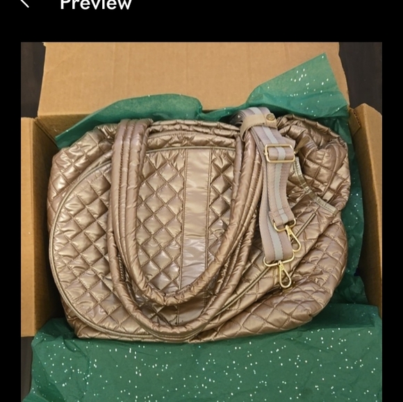 Oliver Thomas Rose Gold Kitchen Sink Tennis Tote - Picture 9 of 13